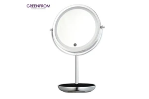 Jewelry Tray 10x Lighted Tabletop Cosmetics Makeup Case with Lighted Mirror