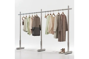Stainless Steel Coat Rack, Suitable for Bedrooms and Living Rooms, for Drying Clothes