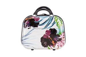 Fashion Small Hard Shell Cosmetic Case 14 Inch Travel Hand Luggage Portable Carrying On Box Makeup Suitcase