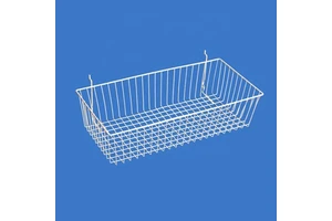 Different Sizes Stacking Steel Wire Slatwall Accessory Basket for Shop Storage