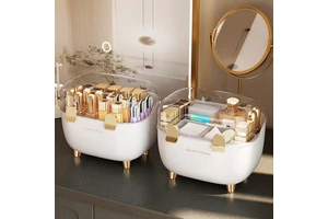 Transparent Makeup Storage Box Minimalist Edition Cosmetic Storage Box Multi Compartment Customized Color Lipstick Storage Box