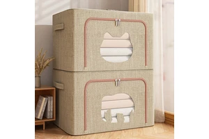 High Quality Waterproof Fabric Storage Box Linen Household Children Room Closet Storage Box Kids Organizer
