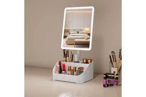 Best Wholesale Tabletop Table Personalised Makeup Led Portable Storage Vanity Cosmetic Light Make Up Vanity With Mirror