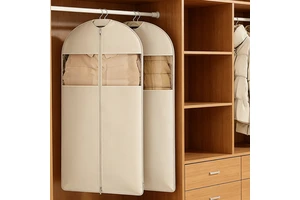 Non-Woven Garment Storage Bags Customized Size Dustproof Zipper Closure Protects Clothes for Seasonal Wardrobe Rotation