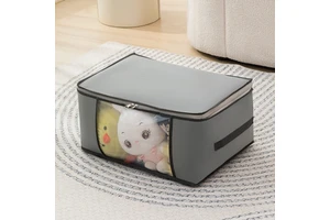 Large Capacity Nonwoven Underbed Bags to Pack Blankets Home Storage Blanket Bag with Zipper