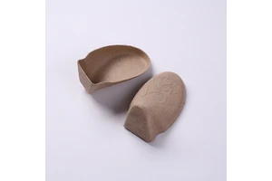 Recycled Paper Pulp Molded Shoes Packaging Inserts Shoes Inlay Packaging Tray