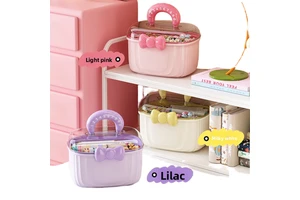 New Rectangle Household Large-capacity Children's Jewelry Medicine & Cosmetic Storage Box Plastic PP Multifunction Sustainable