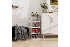 Factory Wholesale Foldable Shoe Rack Plastic Shoe Rack Stackable Folding Door Shoe Rack Plastic Storage Cabinet BT-399