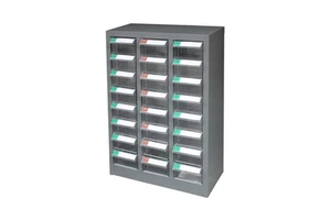 Easy Organize Hardware & Craft 24-Drawer Steel Storage Cabinet with Plastic Drawers OEM/ OBM Customized Commercial MOQ 1 Set