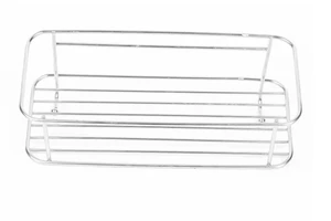Stainless Steel Wall Shelf Rust Resistant Space Saving Storage Rack Wall Mounted Organizer Shelf