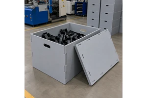 Foldable Anti-Static PP For Box With Partition For Automotive Electronics Component Storage Reusable Custom Cutting 2-12mm