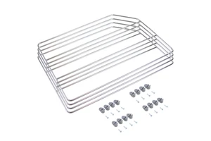 Emuca Set of 4 Chrome Steel Cabinet Organizers Dividers Model 8937711 From Spain for Cabinets/Shelves