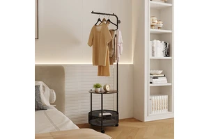 Factory Direct Floor-standing Coat Rack Bedside Cabinet All-in-One Hat Stand Luxury Clothing Rack Movable Storage Rack