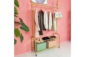 Versatile Multi-Functional Carbon Steel Storage Rack Home Storage Clothing Organizer Coat Stand for Various Scenarios for Bags