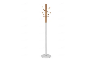 OEM Iron Freestanding Adjustable Height 12 Hook Multipurpose Coat Rack Stand Modern Design Home Storage DIY