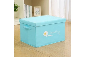 Non-woven Fabric Christmas Collapsible Sturdy Extra Large Christmas Storage Box With Lid