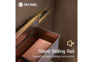 SH-ABC 3 Layers Pull Out Side Basket - Cabinet Wire Storage Hardware Accessory