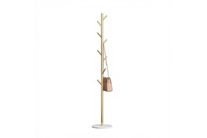 Metal Coat Rack Multi-functional Home Clothes Drying Rack Bedroom Floor-Standing Lightweight Single-Bar Storage Hanger Clothes