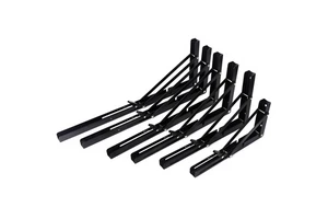 Heavy Duty Stainless Steel Collapsible Adjustable Wall-Mounted Storage Rack Multi-functional Save for Wardrobe Bathroom Kitchen