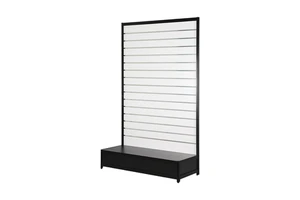 Shop Display Cabinet Furniture For Store Socks Scarves Mobile Phone Accessories Slat Hanging Rack With Hooks/Shelves