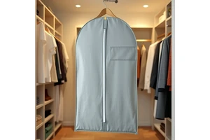 Non-Woven Dustproof Garment Cover Clothes Suit Storage Bag Hanging Bag