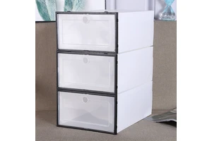 Moisture-proof and Dust-proof Simple Style Plastic Transparent Shoe Storage Box