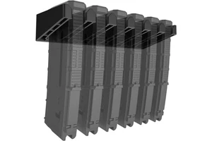ABS 6-Slot Wall-Mounted Security Bracket Standard Storage Rack Display Stand With Wall Mount