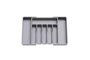 Hot Selling Silicone Modern Restaurant Use Silverware Storage Box Compartments Adjustable Retractable Drawer Dividers Cutlery