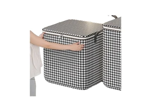 1PC Checkered Clothing Sorting and Storage Bag Anti Mold Moisture-Proof Dustproof Storage Bag Thickened Large Capacity Moving Lu