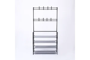 Good Quality Shoe and Clothes Rack Space Saving Hanging Coat Rack With Hooks