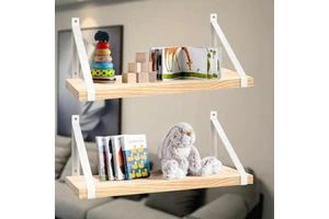 Wood Wall Shelf Hanging Shelf Display Wall Mount Display Rack Shelves Wood Wall Live Edge