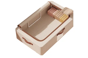 Modern Design Aluminum PP Plastic Rectangle Turnover Box Under-Bed Storage Drawer Household Bed Bottom Storage Unit