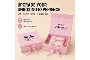 Custom Logo Magnetic Folding Box Luxury Rigid Gift Box Cardboard Packaging Box Clothing Shoes Jewelry Cosmetics Paper Box