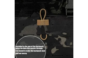 Backpack Accessories Molle Webbing Retainer Elastic Binding Buckle Belt Cable Wire Organize Storage Fittings Clip for Bag