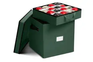 Holiday Christmas Cardboard Storage Box 4 Layer Ornament Storage Container Christmas Storage Box Manufacturer