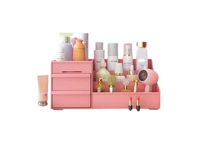 2025 New Girls Makeup Sets Cheap Price Cosmetic Storage Box with Lipstick and Jewelry Organizer PP Plastic Storage Box