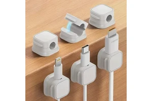Hot Selling Plastic Cable Clips Organizer Strong Adhesive No Drill Cord Holders for Home Office Living Room Storage Management
