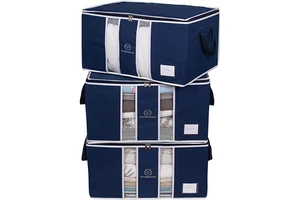 Large Capacity Moving Luggage Packing Organizer Non-woven Clothes Quilt Storage Bag