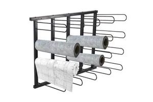 JH-Mech 20 Rolls Vinyl Wall Mount Storage Rack Vinyl Storage Organizer Rack Wall Mount Sample Store Vinyl Wrap Roll Holder