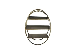 Vintage Hot Selling Iron Metal Wall Mounted Storage Rack Black Eco Friendly for Home Kitchen & Living Room Decor