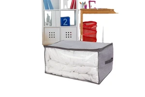 Foldable Under Bed Storage Basket Container with Durable Fabric for Clothes Shoes Toys Blanket Comforter Organizers Bins