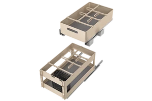 Multifunction Pull-Out Cabinet Organizer Heavy Duty Storage Sliding Pantry Shelves Seasoning Drawer Aluminum Soft Kitchen
