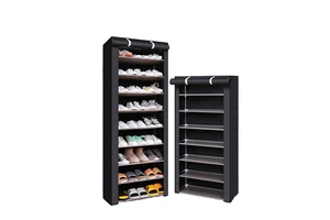 Hot Sale Portable Shoe Rack Shoe Storage Organizer Cabinet Tower with Nonwoven Fabric Dust Cover
