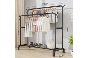 Floor Standing Clothes Rack Dormitory Indoor Bedroom Coat Rack Student Folding Household Drying Clothes Pole Rack