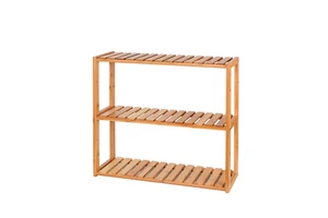 Bamboo Multifunction Wall Mounted Storage Rack