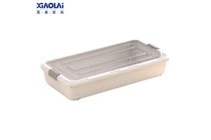 Under Bed Storage Container with Wheels Plastic Drawer Type Stackable Organizer for Clothes Blanket Transparent Box