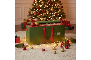 New Style Large-Capacity Polyester Custom Detachable Foldable Storage Box Storage Bag for Color Balls Christmas Gift Decoration