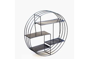 Round Wall mounted Wire Storage Shelf