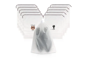 Dust-proof Storage Bag Shoe Packaging Bag Drawstring Finishing Bag Travel Shoe Cover Moisture-proof Shoe Cover Transparent