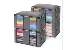 Large Capacity Clothes Storage Bags for Blankets Storage Containers for Comforters Foldable Bedding Organizer